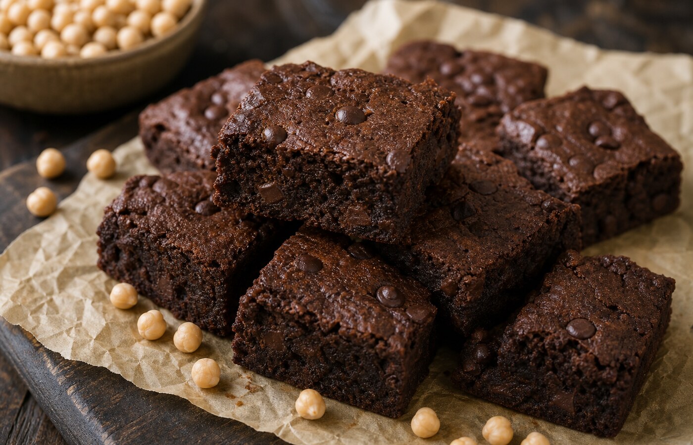 Brownies di ceci e cacao