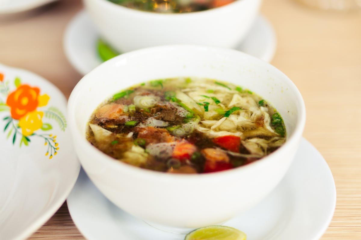 Minestrone caldo con verdure