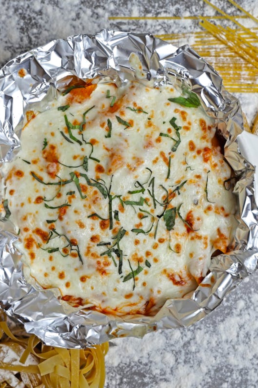 Pasta al forno con zucchine cremosa